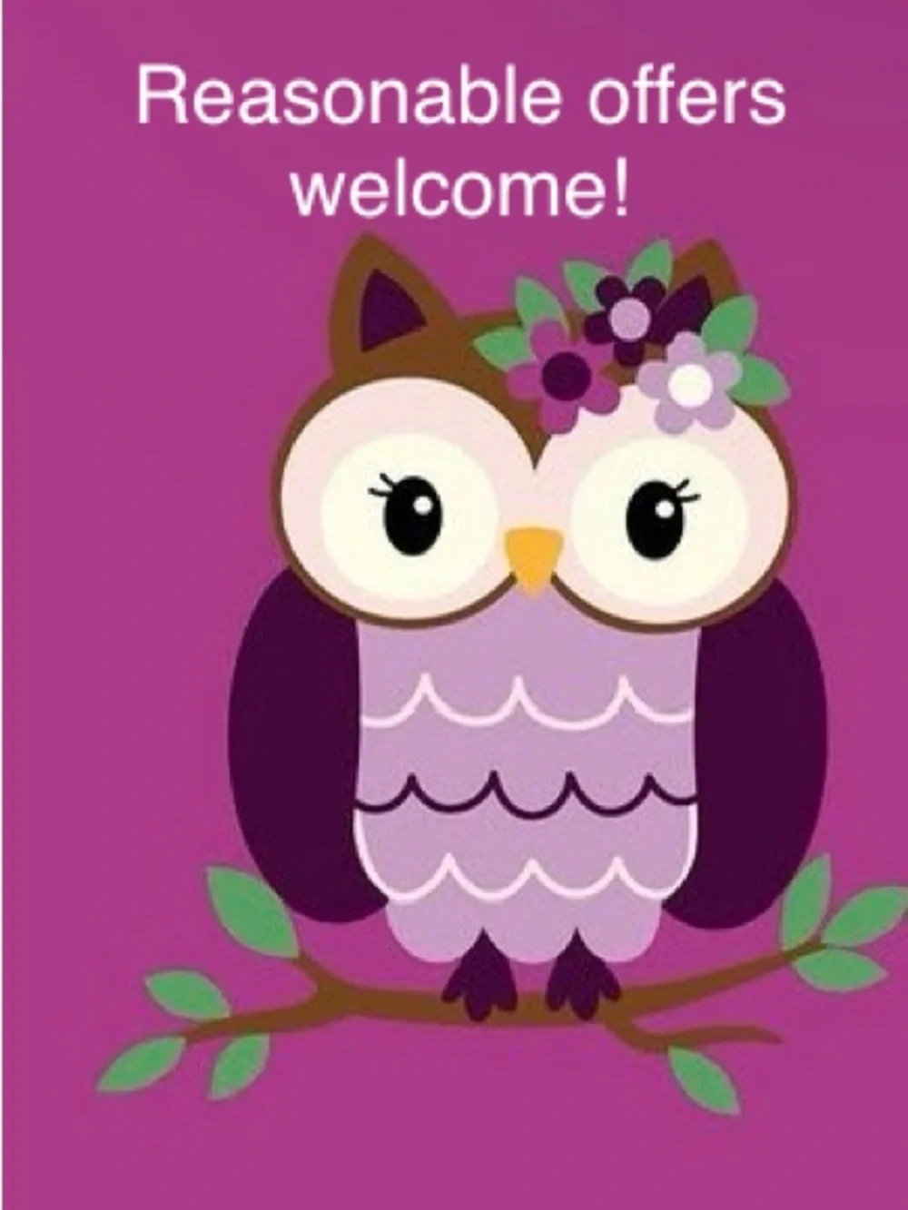 Gymboree Girls ‘Magical Meadow’ Magenta Owl Tee Size 5T